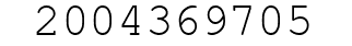 Number 2004369705.