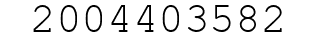 Number 2004403582.