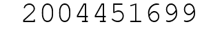 Number 2004451699.