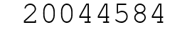 Number 20044584.