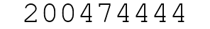 Number 200474444.