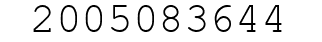 Number 2005083644.