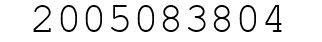 Number 2005083804.