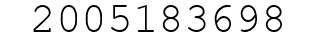 Number 2005183698.