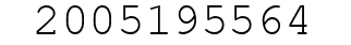Number 2005195564.