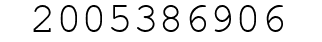 Number 2005386906.