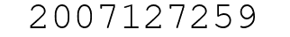 Number 2007127259.