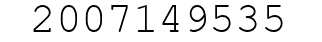 Number 2007149535.