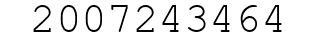 Number 2007243464.