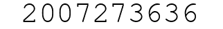 Number 2007273636.