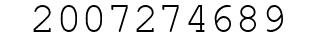 Number 2007274689.