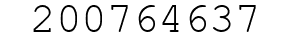 Number 200764637.