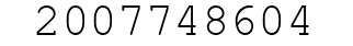 Number 2007748604.