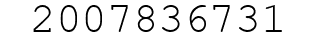 Number 2007836731.