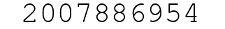 Number 2007886954.