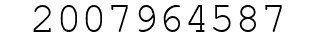 Number 2007964587.