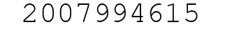 Number 2007994615.