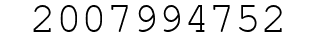 Number 2007994752.