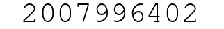 Number 2007996402.
