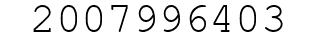 Number 2007996403.