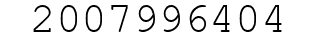Number 2007996404.