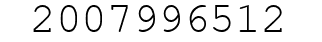 Number 2007996512.