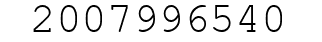 Number 2007996540.
