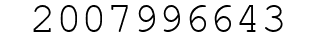 Number 2007996643.
