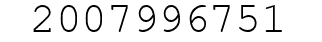Number 2007996751.