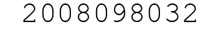 Number 2008098032.