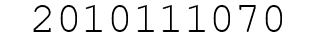 Number 2010111070.