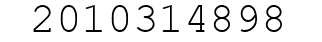 Number 2010314898.