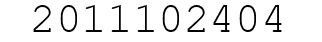 Number 2011102404.
