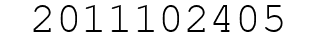 Number 2011102405.