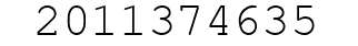 Number 2011374635.