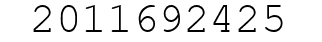 Number 2011692425.