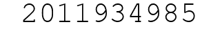 Number 2011934985.