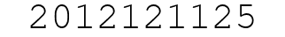 Number 2012121125.