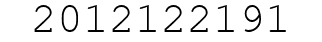 Number 2012122191.