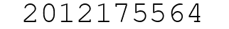 Number 2012175564.