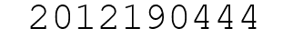 Number 2012190444.