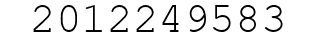 Number 2012249583.