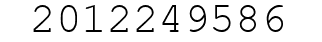 Number 2012249586.