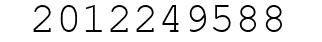 Number 2012249588.