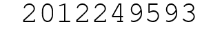 Number 2012249593.