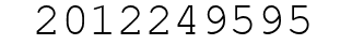 Number 2012249595.
