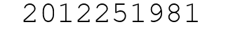 Number 2012251981.