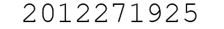Number 2012271925.