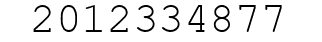 Number 2012334877.