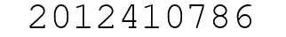 Number 2012410786.